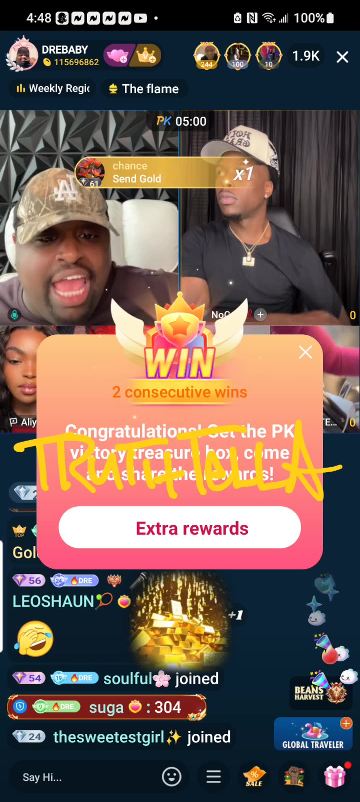 DREBABY VS LIYAH THE DOLL TEAM PK GOES DARK