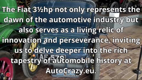 Short | Fiat 3 1/2 HP: A Living Relic of Innovation