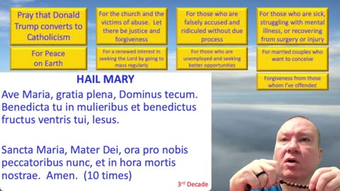 Mary's Daily Live Holy Rosary Prayer at 8:00 p.m. EDT 09/21/2025