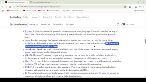 Some coding languages that are good