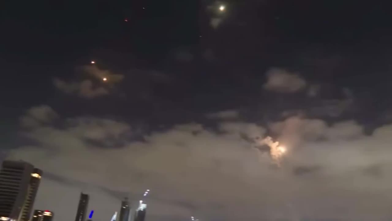 Interceptions and misses over Tel-Aviv