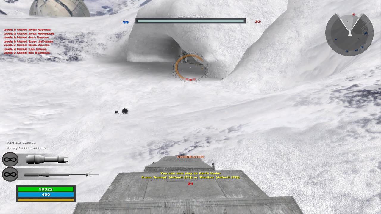 SWBF2 2005: Instant Action Conquest Empire Hoth Gameplay