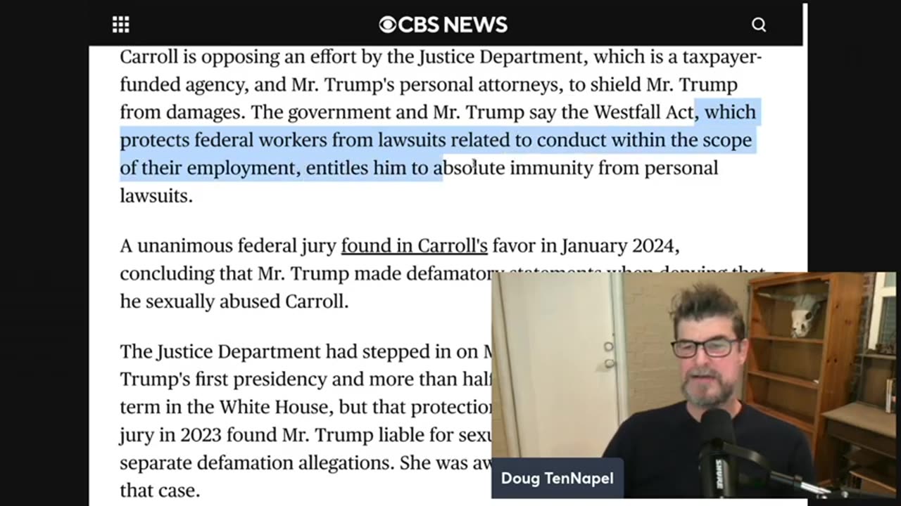 Trump STUNS Media - Reveals E. Jean Carroll ENTIRE CASE Falls Within His Immunity