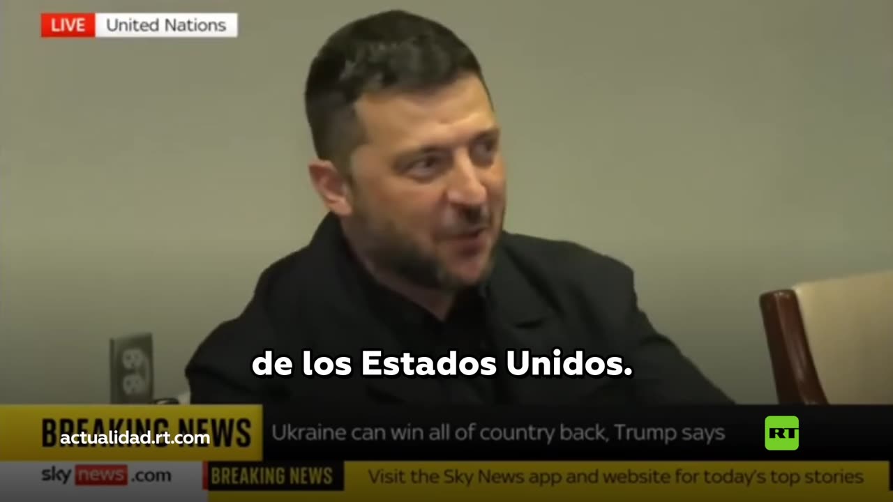 Zelenski dice en broma que se siente como el presidente de EE.UU.