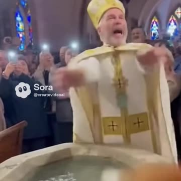 cat baptism funny viral