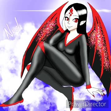 Oc speedpaint nuclear with sparkly wings