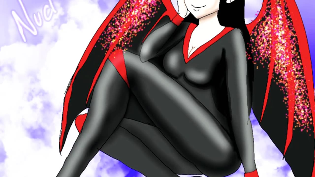 Oc speedpaint nuclear with sparkly wings