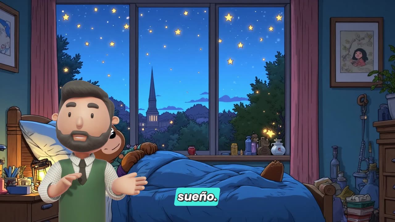 🌟 Brunito y la Estrella Soñadora | Cuento para Dormir con Subtítulos Karaoke 🌙