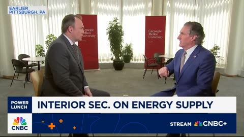 Regarding AI energy demands, Interior Secretary Doug Burgum
