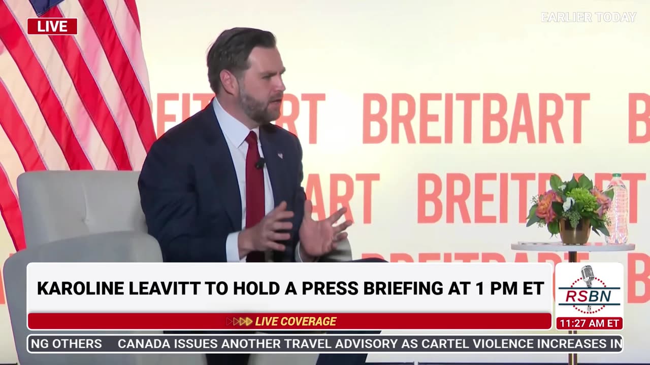 WATCH: VP Vance Fireside Chat With Breitbart’s Matt Boyle at the Andrew Mellon Auditorium - 11/20/25