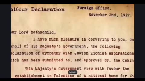 The Intention Behind WW1 (Palestine)