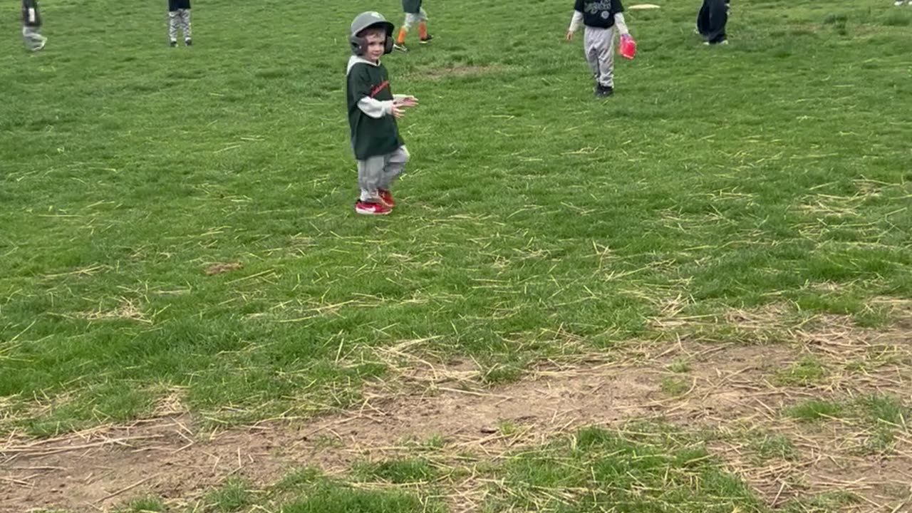 First Game and Still Learning the Rules of T-Ball