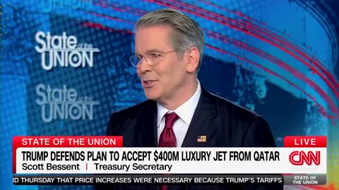 Scott Bessent Sets Jake Tapper Straight on Qatari's 'Gift' of an Airplane