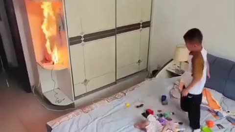 Fearless and smart child.