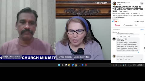 RAJ KUMAR -PEACE IN THE MIDDLE OF THE STORM/PACE ÎN MIJLOCUL FURTUNII- MARK 4:39 ~LIVE~ 13 AUG 2025