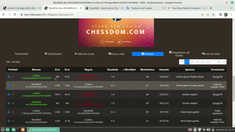 demostracion que stockfish no juega perfectamente a partir de la apertura en adelante (English)