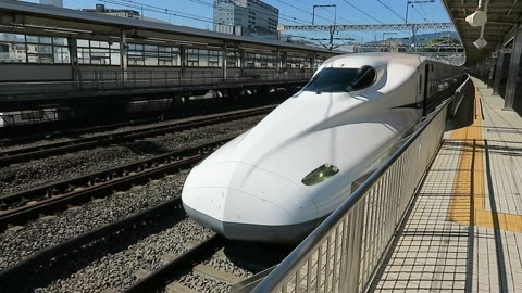 Shinkansen waiting to leave