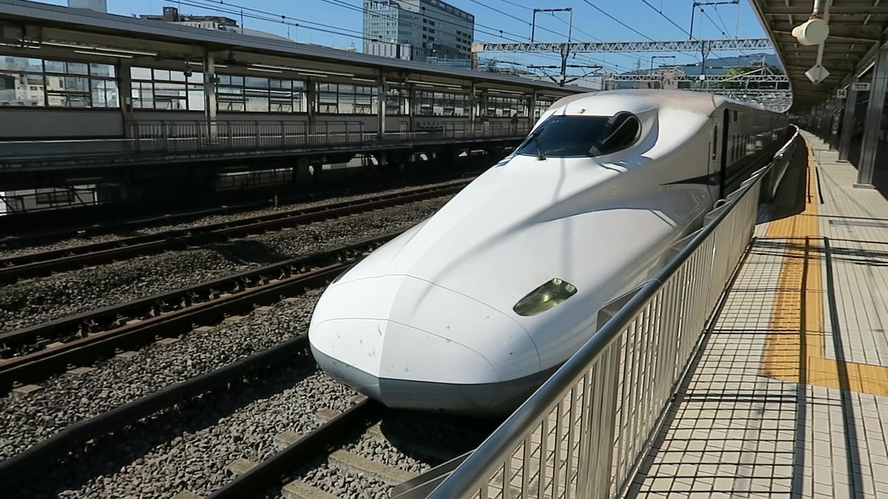 Shinkansen waiting to leave
