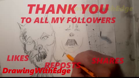 Edge draws Ninja. Time Laps: Pit Bull Terrier.