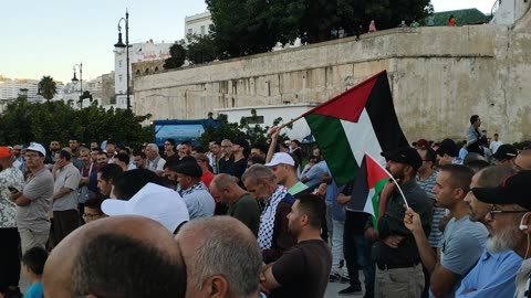 مسيرة شعبية بطنجة دعما لأسطول الصمود إستنكارا لإستمرار تجويع وحصار غزة 14 09 2025 خذلوك يا غزة