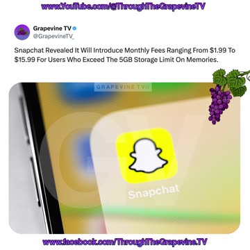 Snapchat To Charge $1.99 – $15.99 Monthly For Users Exceeding 5GB Memories Storage Limit