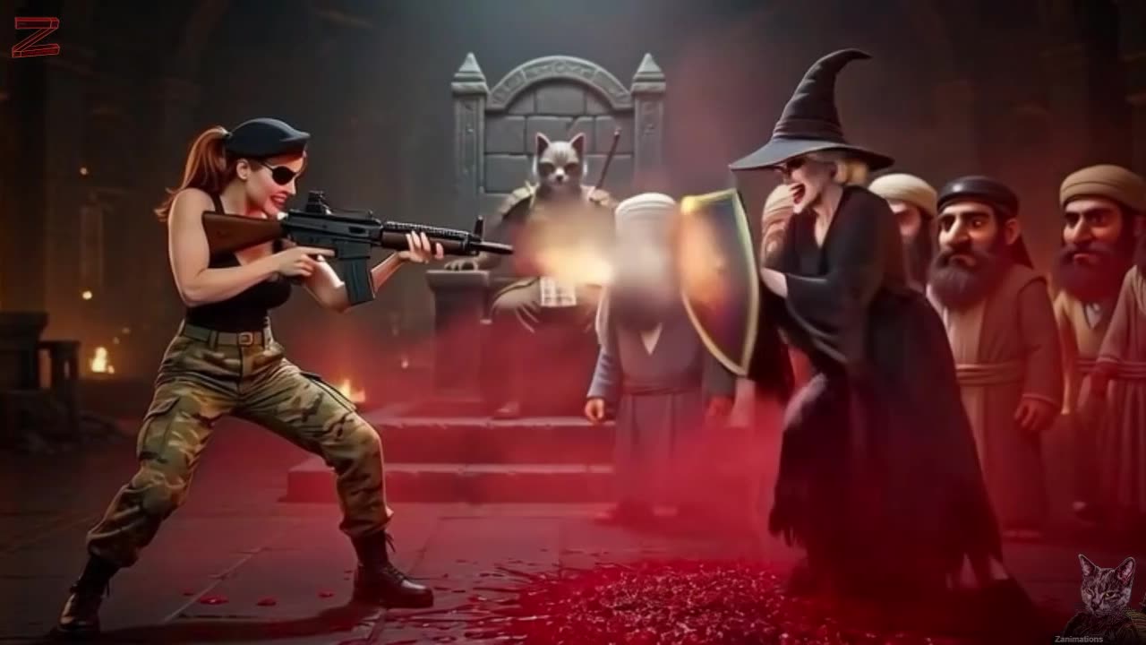 Captain Cleavage VS Ursula the evil witch