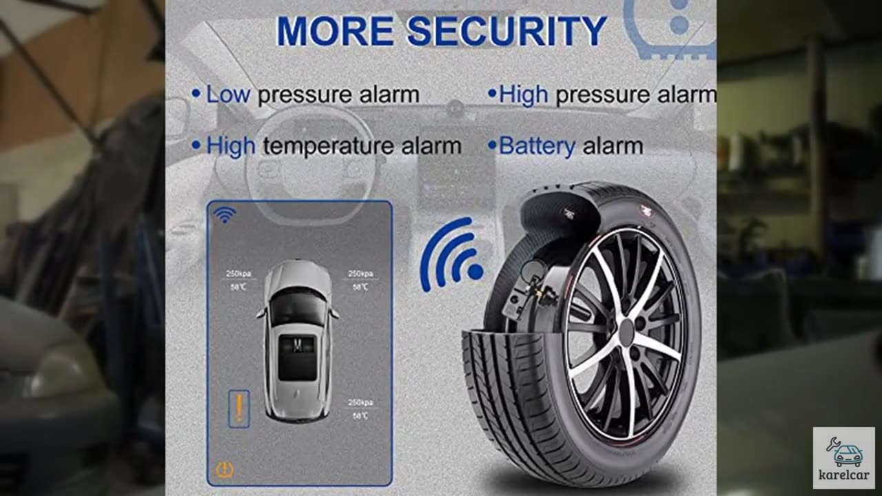 RENECTIV TPMS Sensor,433Mhz Tire Pressure Monitoring Sensor Fit for Chrysler Je