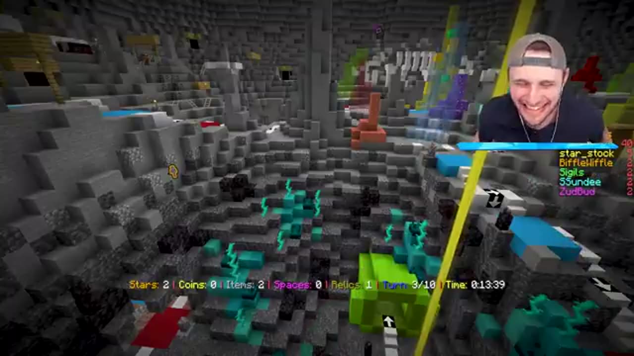 Attempting to Lose in Minecraft Mario Party in Order to Win