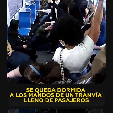Conductora de tranvía se duerme y casi provoca un desastre