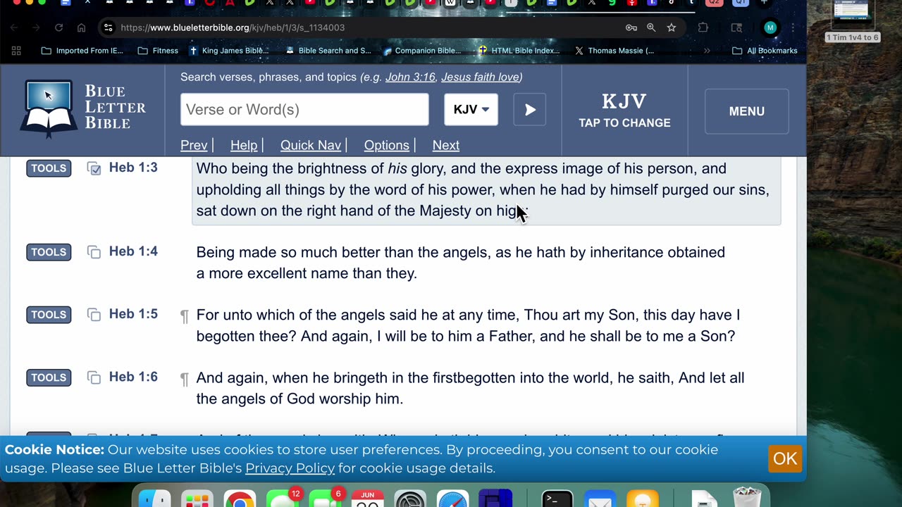 6/20/25 Heb 1:3-8 GOD’S WORD/NAME is for ever and ever: a sceptre of righteousness