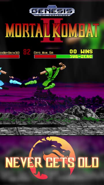 🐉🧊NEVER GETS OLD || MORTAL KOMBAT II (SEGA GENESIS)🍕🎮 #Gameplay #MortalKombat #RetroGaming