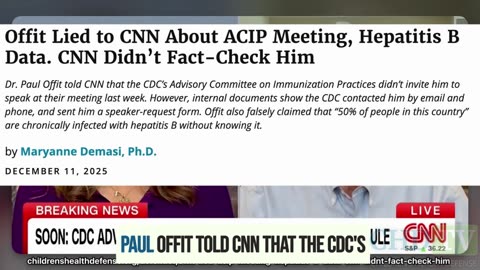 Paul Offit got caught lying.