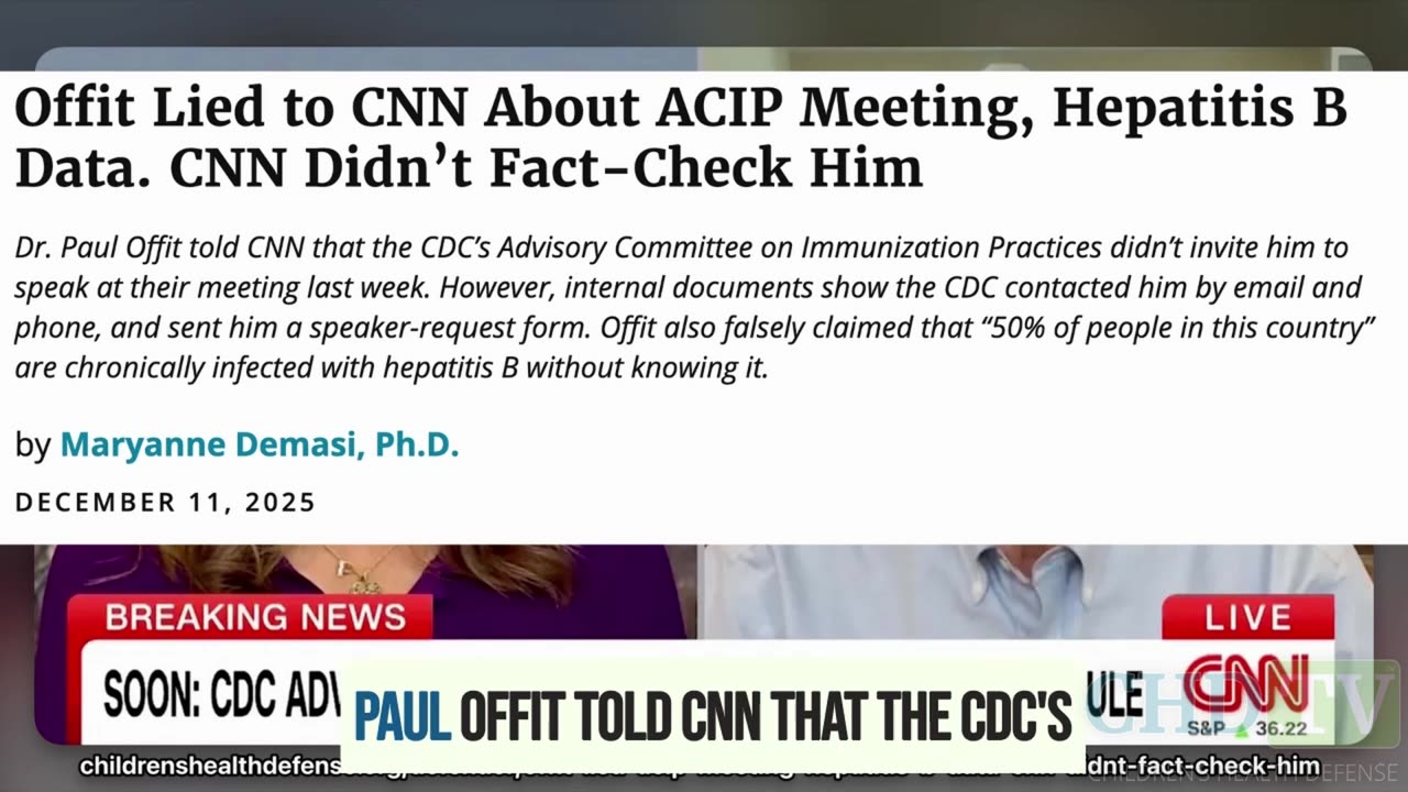 Paul Offit got caught lying.