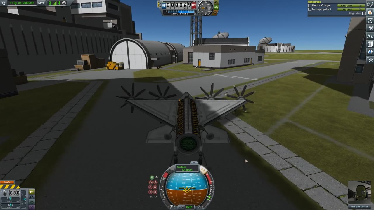 Batwing Bicopter Drone-Plane (KSP)