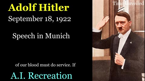 Adolf Hitler speech September 9 1922 Munich (English AI)