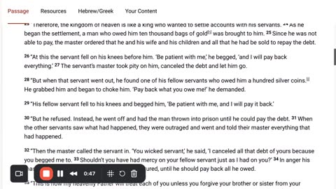 Parable of the Unmerciful Servant