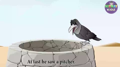 Thirsty Crow Story in English _ Bedtime Stories for Children _ ToonTalesKids
