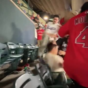 Violent Fight Breaks Out at Between Dodger Fans