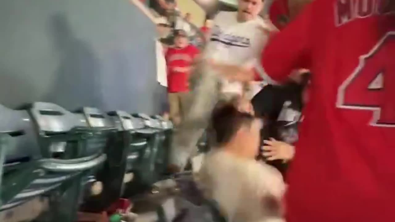 Violent Fight Breaks Out at Between Dodger Fans
