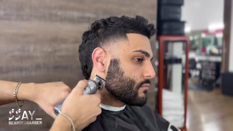 Wavy Curly Hairstyle X Beard Fade Tutorial