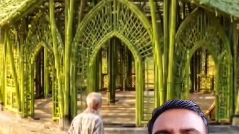 An Old Man’s Dream Turned Into a Bamboo Minar