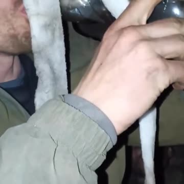 Russians Drinking Puddle Water Filtered Through Dirty Sock