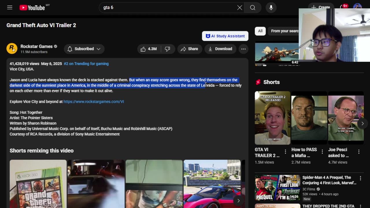 Reacting to Grand Theft Auto 6 Trailer 2