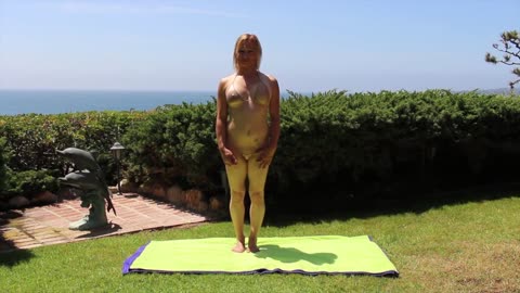 NEARLY NUDE YOGA BY MAREN - Tree Pose(4K_HD) #NUDE #NAKED