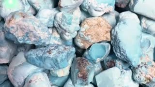 Natural original sterling treatment Sleeping Beauty turquoise lies with moonlit blue