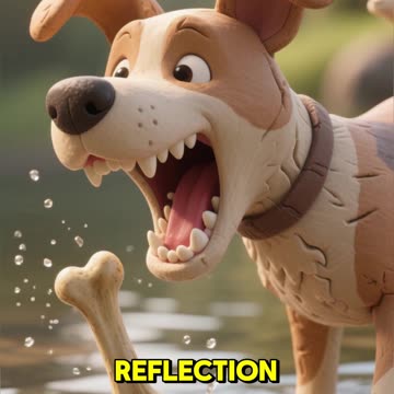 The Dog and His Shadow | English Moral Story