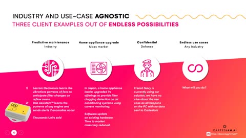 Edge AI using the NanoEdge studio Embed AI on your IoT device! The Cartesiam.ai NanoEdge toolkit will allow you to create models on the edge based on the sensor behaviour observed in real conditions