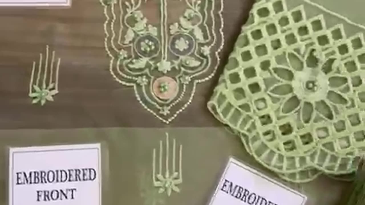 ORGANZA EMBROIDERED SUIT