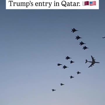 Trump Arrives In Qatar - Video