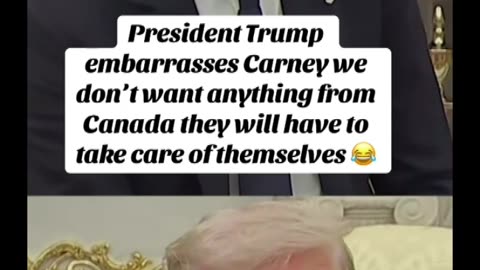 President Trump embarrasses Carney from Canada